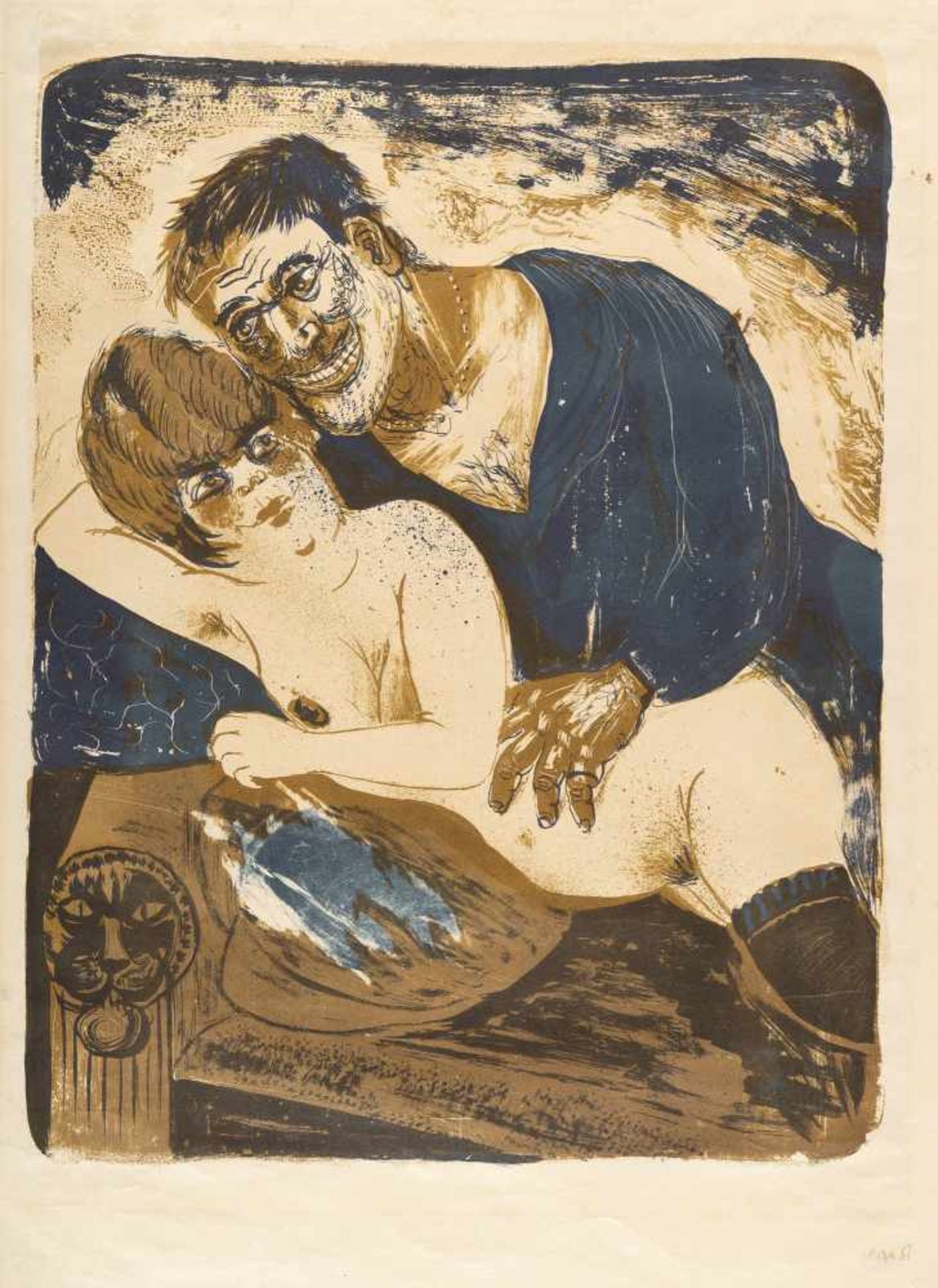 Otto Dix1891 Untermhaus bei Gera - Singen 1969Matrose und MädchenFarbige Lithographie auf