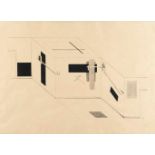 El Lissitzky1890 Potschinok - Moskau 1941Der ProunenraumLithographie auf festem, glattem Velin. (