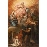 Melchior Steidl1657 Innsbruck - Munich 1727Christus, Maria und die Engel erscheinen einem