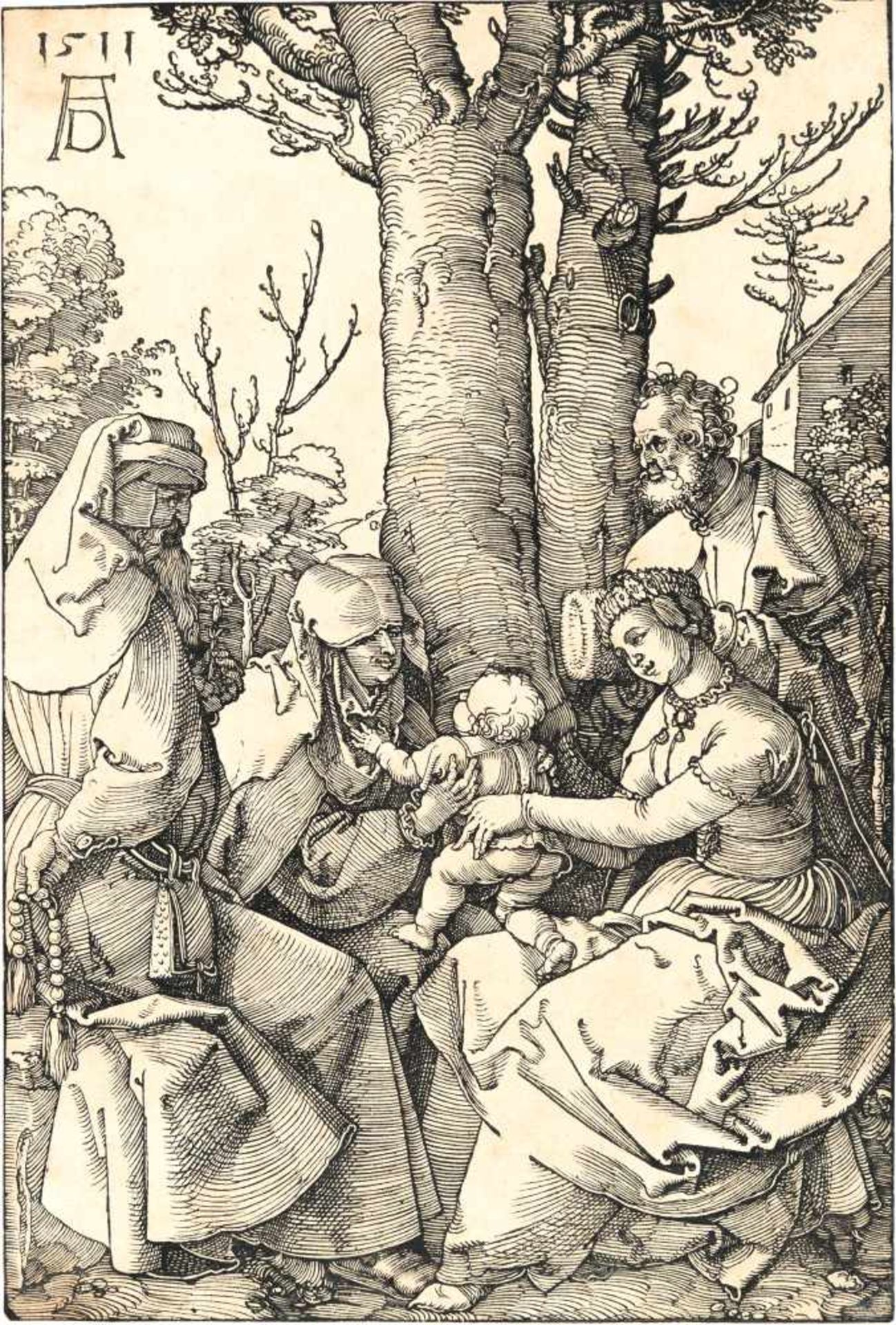 Albrecht Dürer1471 - Nuremberg - 1528Die Heilige Familie mit Joachim und Anna unter dem