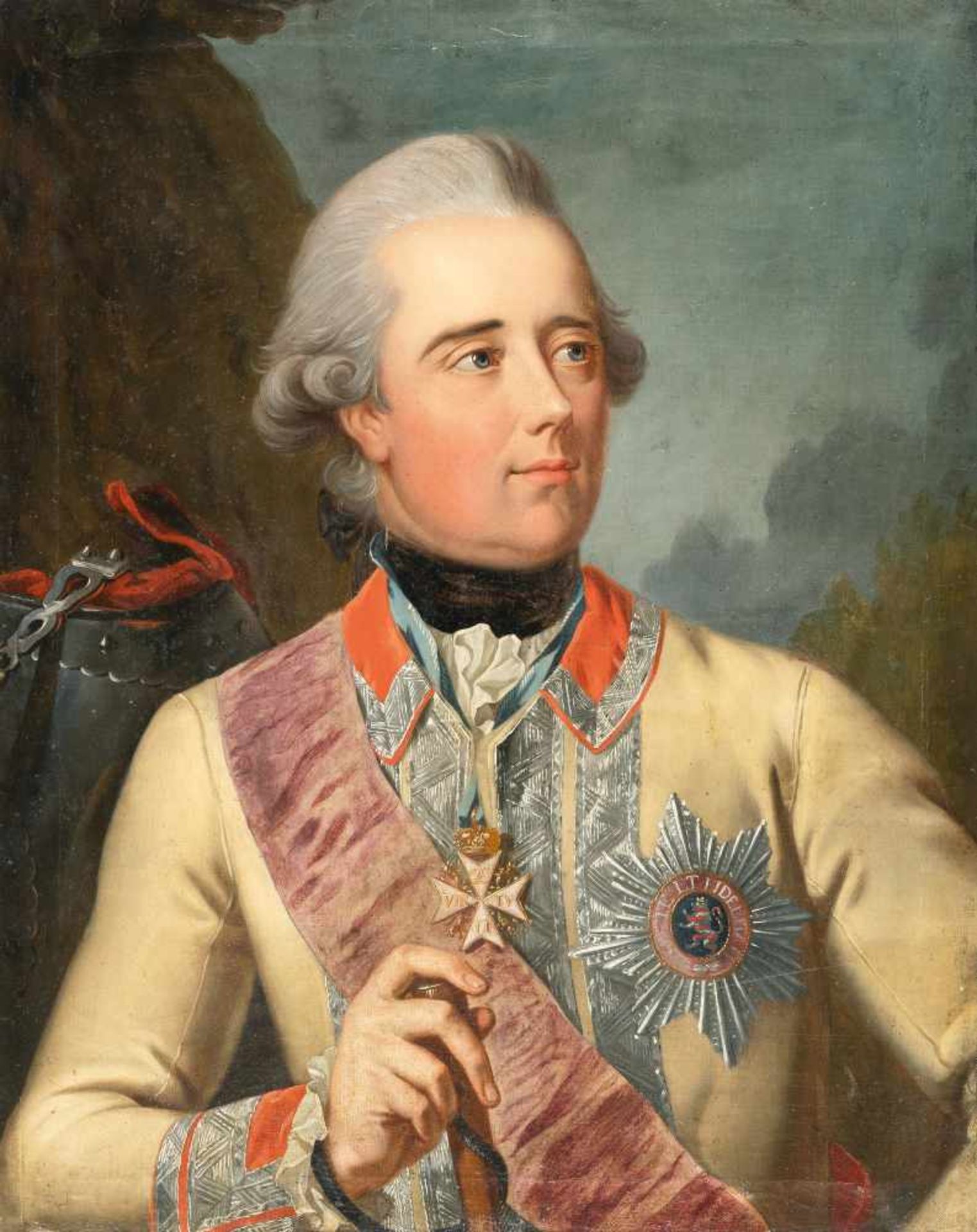 Johann Heinrich Tischbein D. Ä.1722 Haina - Kassel 1789Bildnis des Generals Martin Ernst von