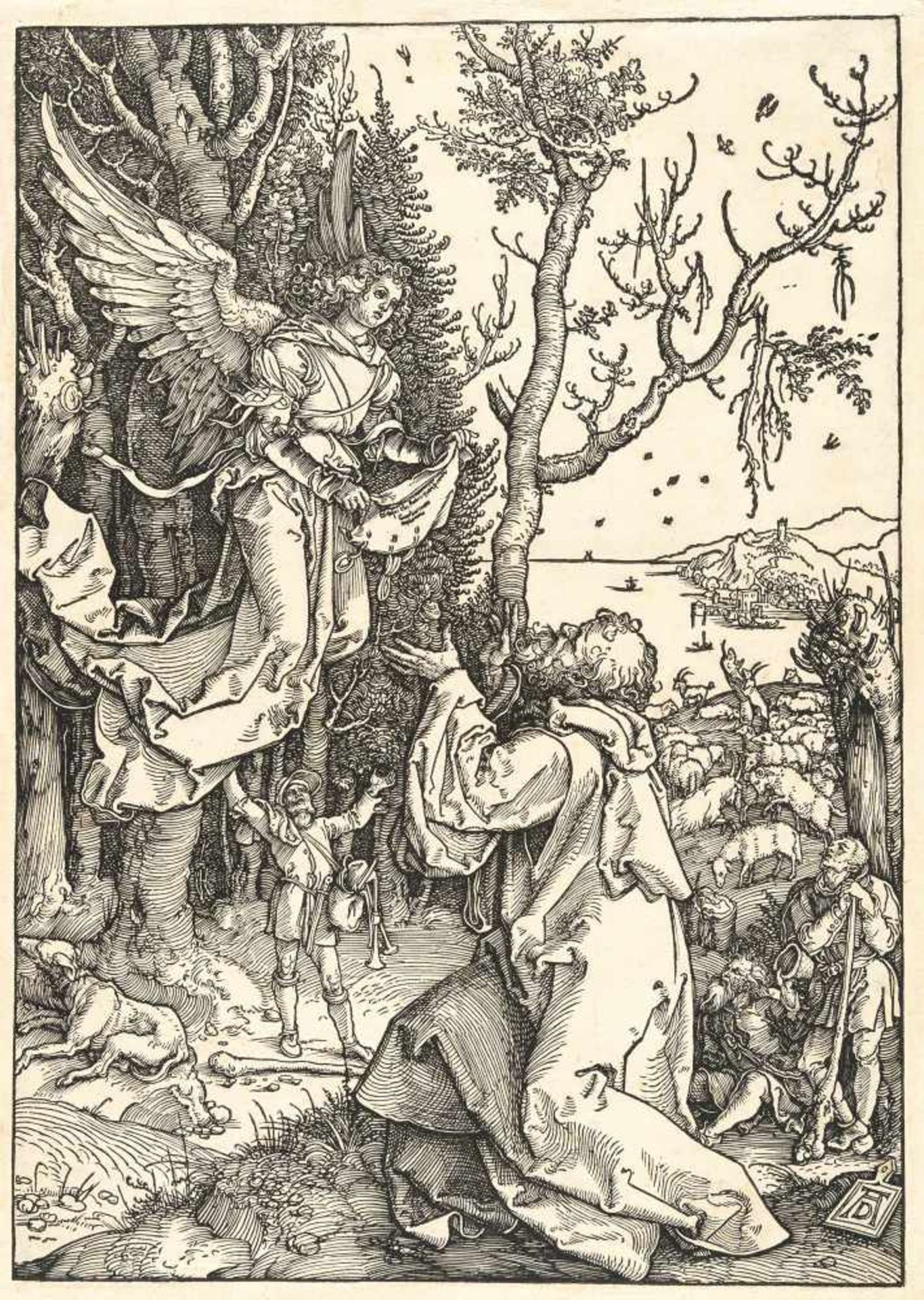 Albrecht Dürer1471 - Nuremberg - 1528Joachim auf dem FeldeHolzschnitt auf Bütten mit Wz. „Hohe