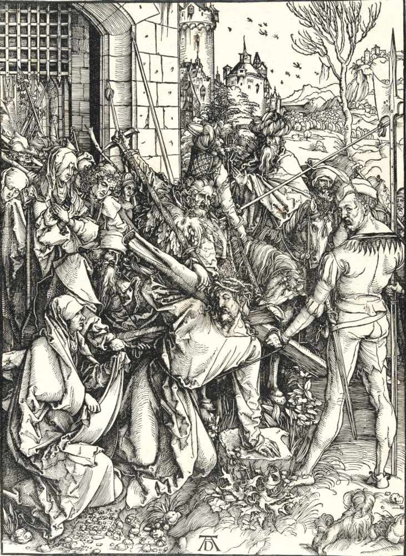 Albrecht Dürer1471 - Nuremberg - 1528Die Kreuztragung ChristiHolzschnitt auf Bütten mit einem schwer