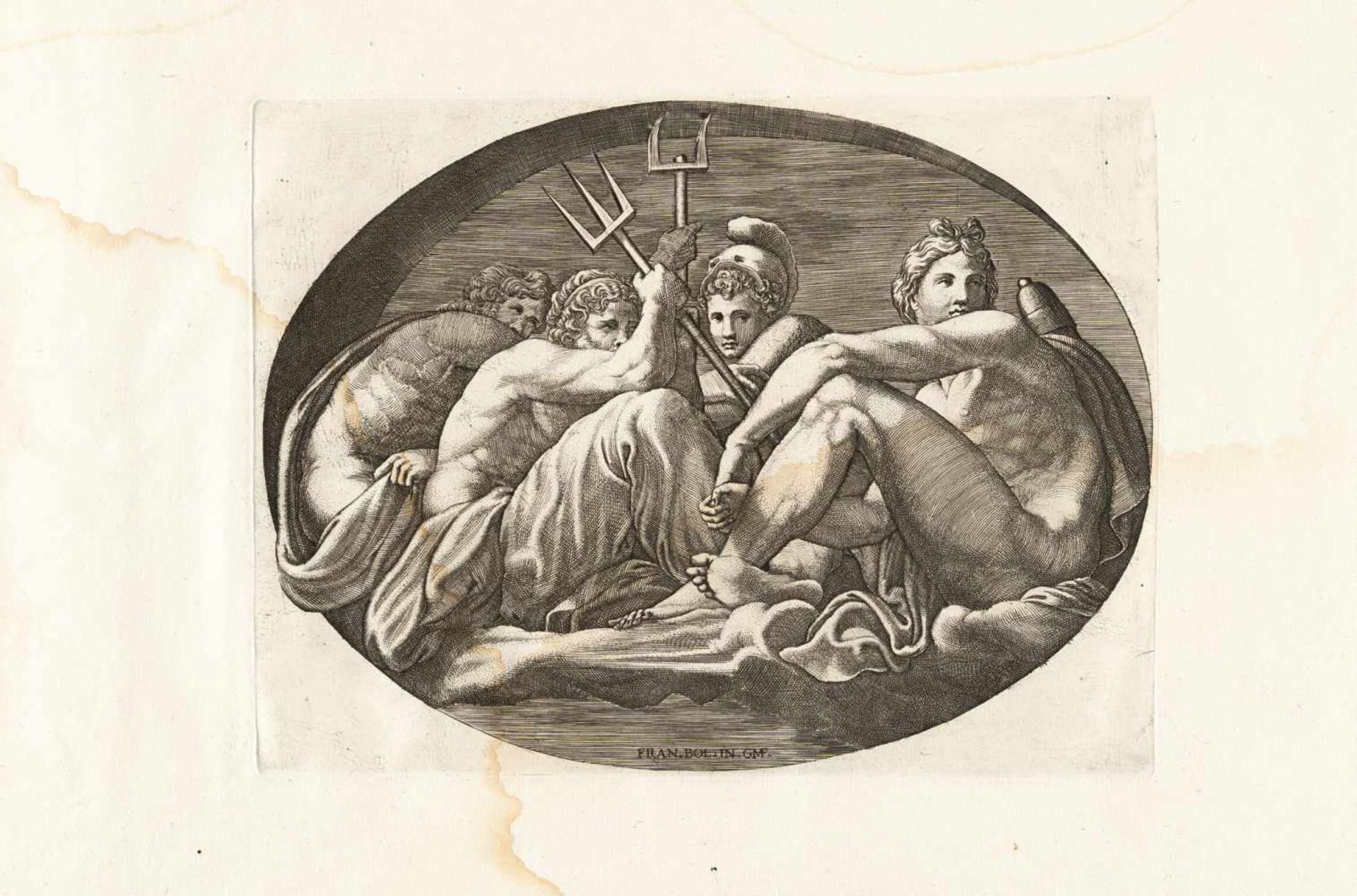 Giorgio Ghisi1520 - Mantua - 1582Folge von 8 Bll.: Darstellungen von antiken Göttern, Musen und