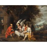 Abraham Van Diepenbeeck1596 Hertogenbosch - Antwerp 1675Abraham bewirtet die drei EngelÖl auf