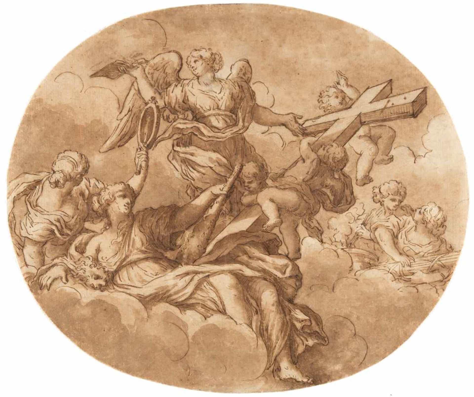 Atanasio Bimbacci1649 Florence - Rome c. 1734Die Kardinaltugenden Fortitudo, Prudentia, Fides und
