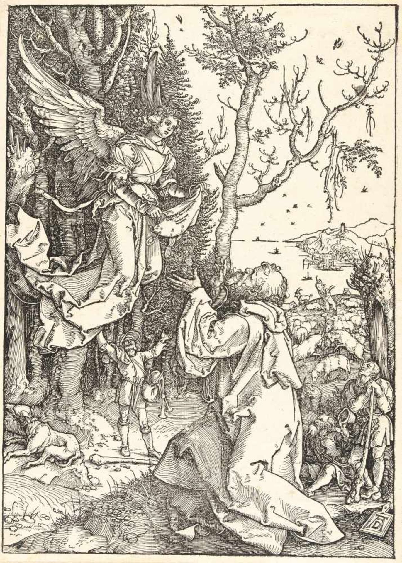 Albrecht Dürer1471 - Nuremberg - 1528Joachim auf dem FeldeHolzschnitt auf Bütten mit angeschnittenem
