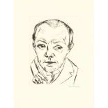 Max Beckmann1884 Leipzig - New York 1950Self-portraitDrypoint etching on cream wove. (1920). C. 19.5