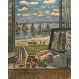 Henri Liénard De Saint-Delis1878 Marconne – Honfleur 1949View from my windowOil on canvas. 1921.