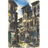 Frans Masereel1889 Blankenberghe - Avignon 1972Street in AvignonWatercolour on wove. 1940. C. 48 x