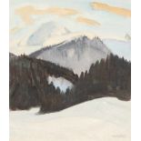 Erich Heckel1883 Döbeln/Sachsen - Radolfzell 1970Winter in the mountainsWatercolour and opaque white