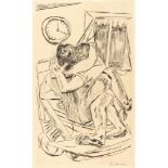 Max Beckmann1884 Leipzig - New York 1950EmbraceDrypoint etching on cream wove. (1922). C. 42.5 x