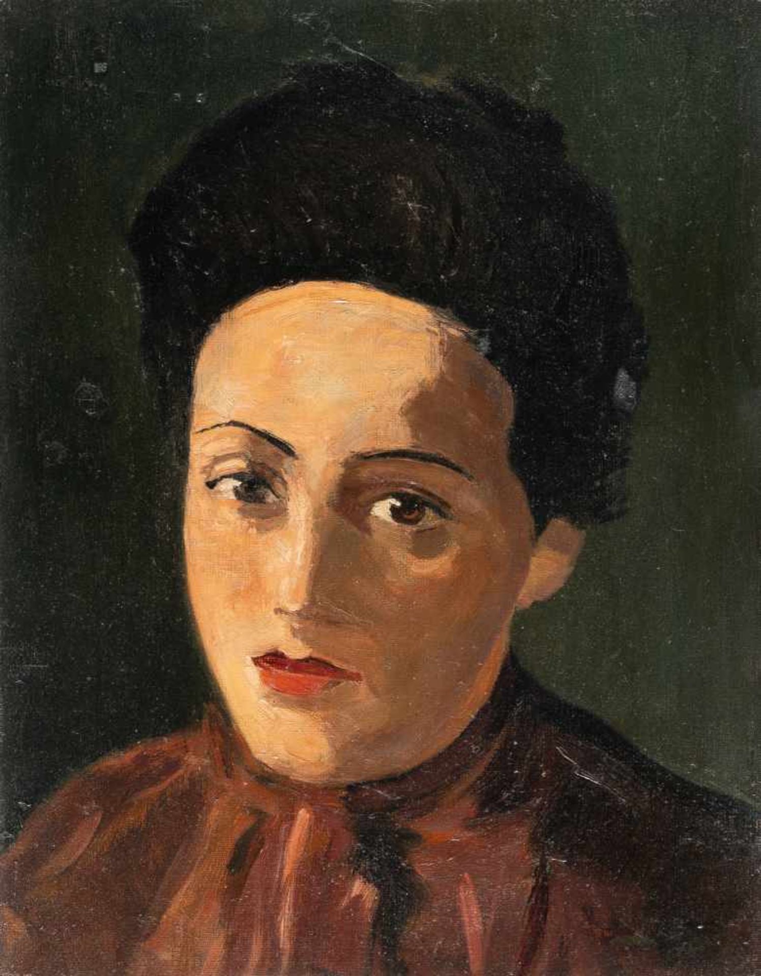 André Derain1880 Chatou bei Paris - Garches 1954Portrait of a womanOil on canvas. (C. 1934-39). C.