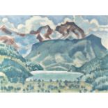 August Babberger1885 Hausen im Wiesental – Altdorf/Kanton Uri 1936Swiss landscapeOil on cardboard.