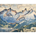 August Babberger1885 Hausen im Wiesental – Altdorf/Kanton Uri 1936Swiss mountain landscape with a