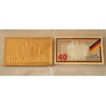 Plaque en or 21,6 cts/900 "25 Jahre Bundesrepublik Deutschland" (Bayerischen [...]