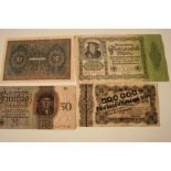 Ensemble de 7 billets de banque anciens d'Allemagne - Set of 7 old banknotes from [...]