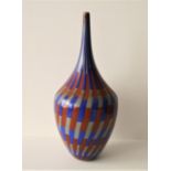 Ivan CAMPAGNOL & Davide SALVADORE, Vase en verre de MURANO, signé - Hauteur : 37 cm [...]