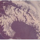 NASA : Vue des Alpes italiennes depuis le vaisseau SkyLab 4. Février 1974.Tirage [...]