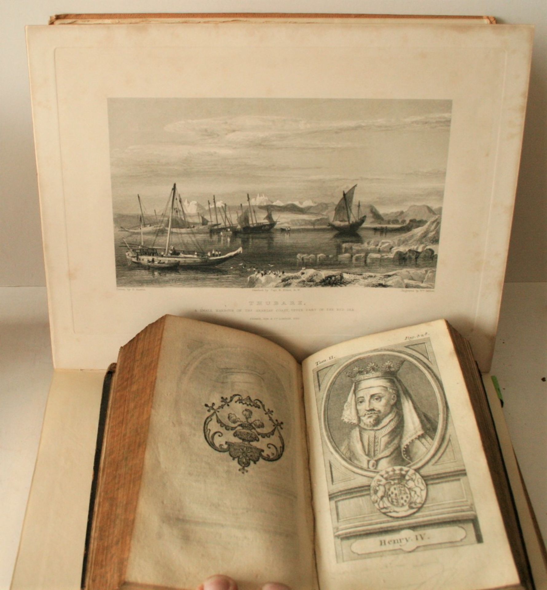 1. Père d'ORLEANS : Histoire des révolutions d'Angleterre, 2 Bände mit 1724, 2. [...] - Bild 2 aus 3