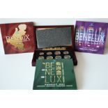 Ensemble de coffrets d'Euro Set : 1. BENELUX 2004, 2. BENELUX 2005, 3. BENELUX 2006, [...]