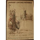 Grande Affiche de la 1ère Guerre Mondiale "Emprunt de la Défense Nationale" par [...]