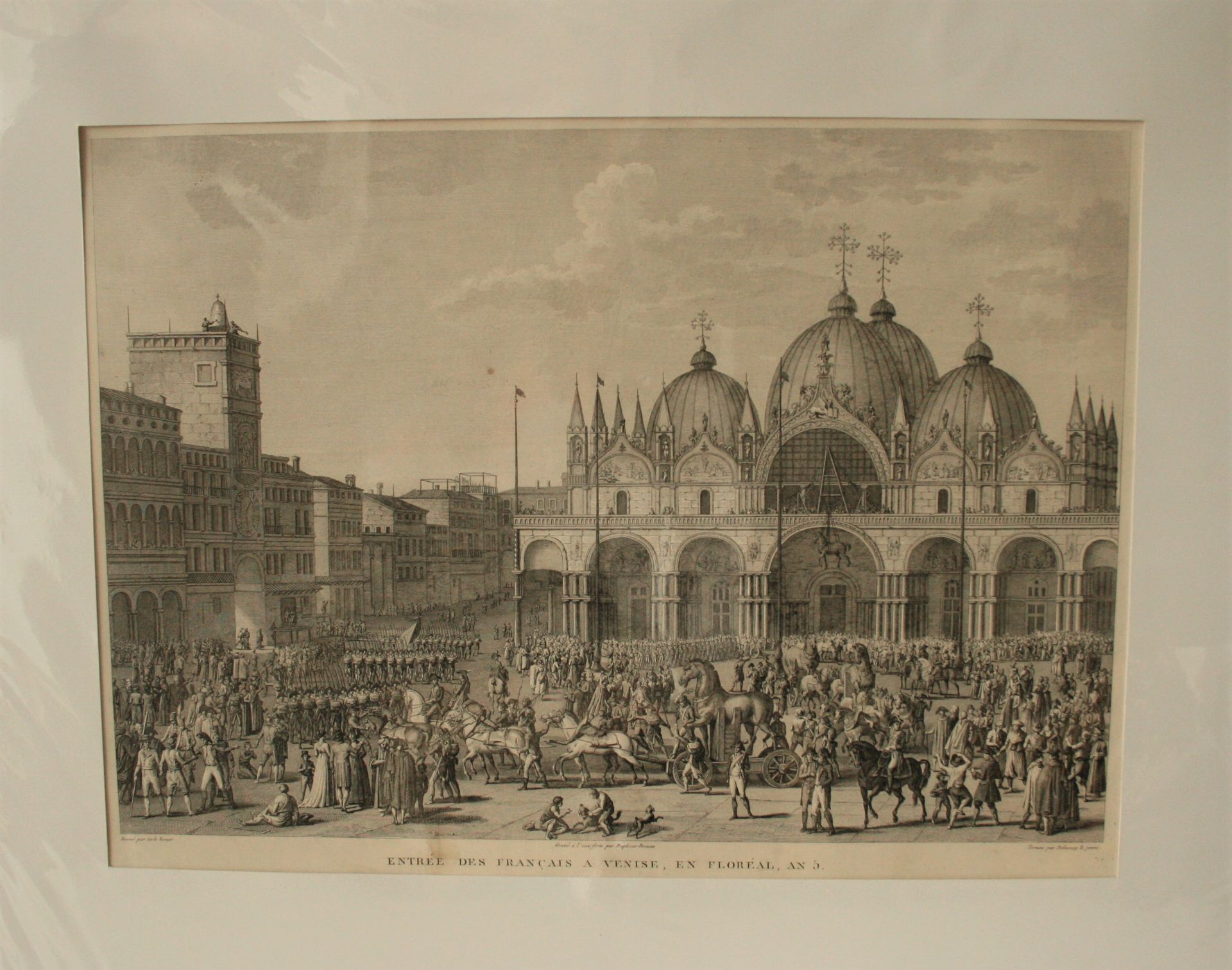 Gravure du XIXe siècle de Carl VERNET : "Entrée des Français à Venise, en [...]