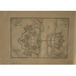 Plan de la place forte de HUNINGUE par Nicolas de FER, 1705 - Dimensions : 27 x 38,5 [...]