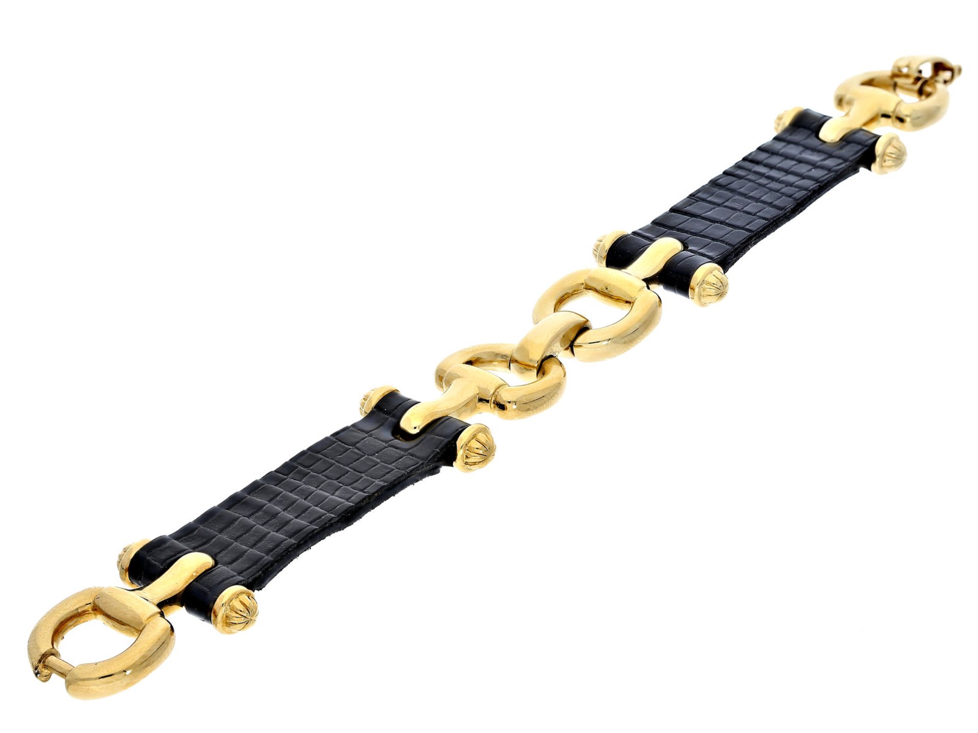 Armband: dekoratives und ausgefallenes Designer-Armband aus dem Hause "Burberry", 18K vergoldetCa.