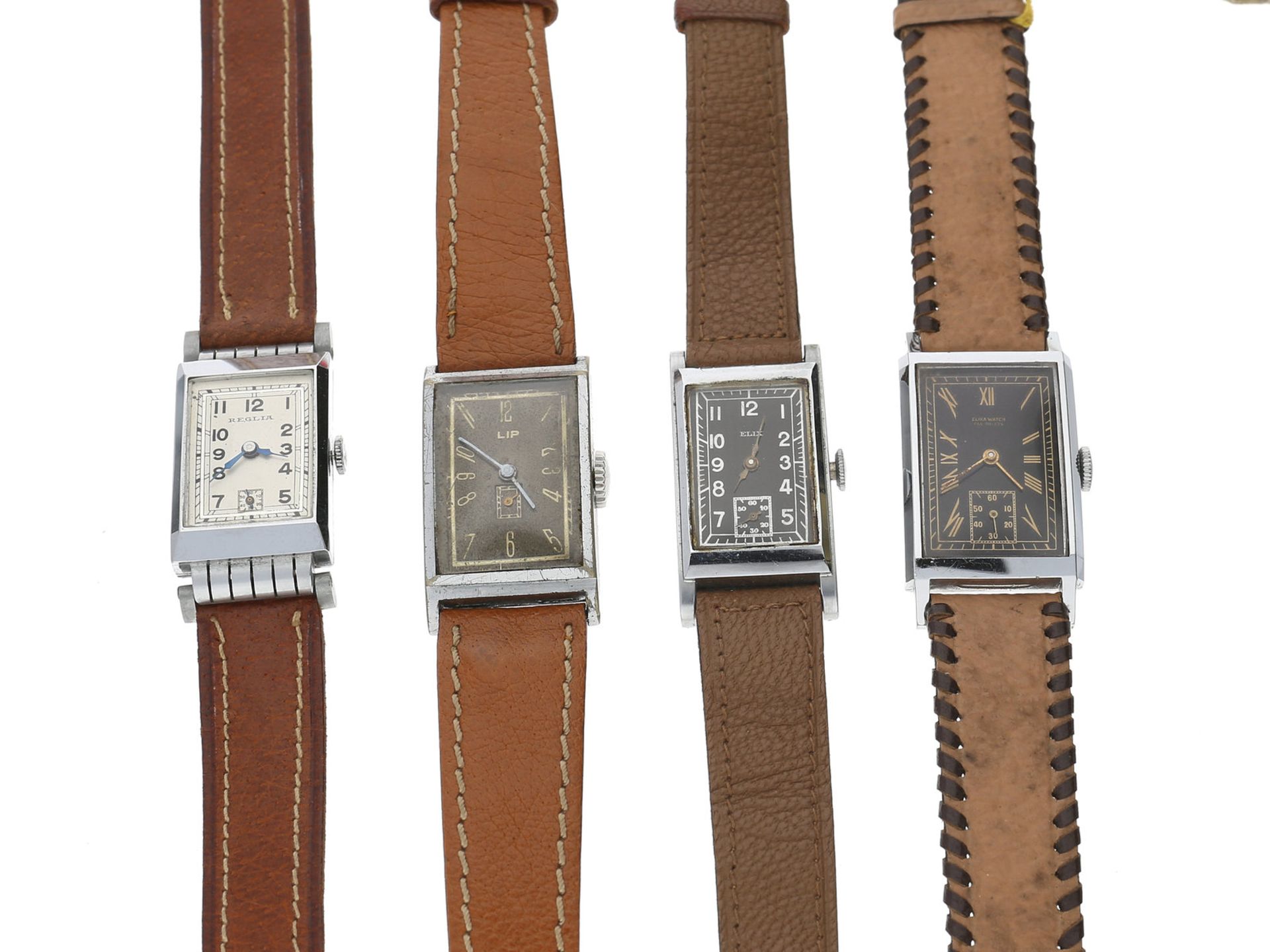 Armbanduhr: Konvolut von 4 vintage Armbanduhren, 30er bis 50er JahreKonvolut bestehend aus 4
