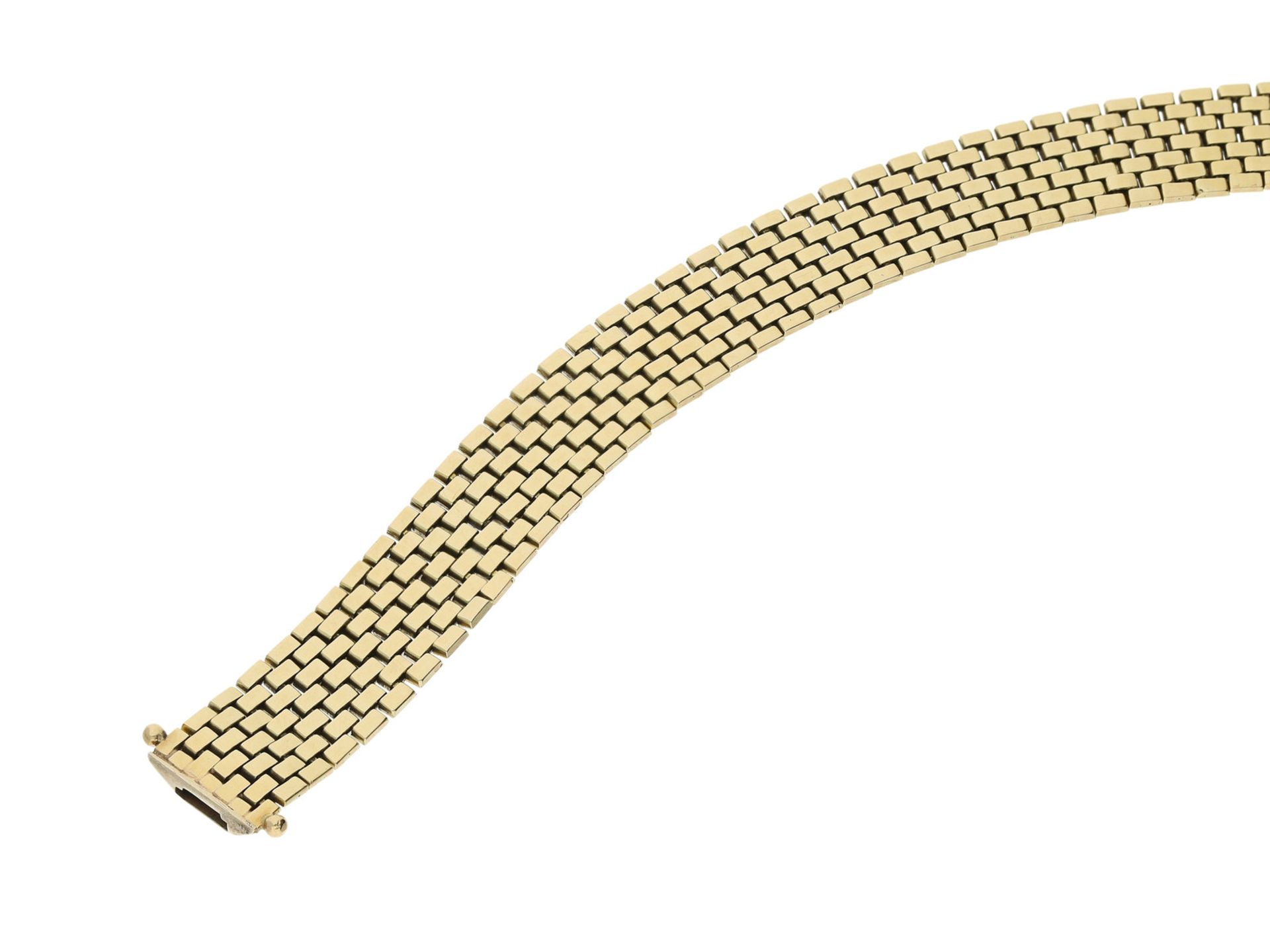 Armband: vintage GoldschmiedearmbandCa. 20cm lang, ca. 33,1g, 14K Gelbgold, ca. 13mm breit,