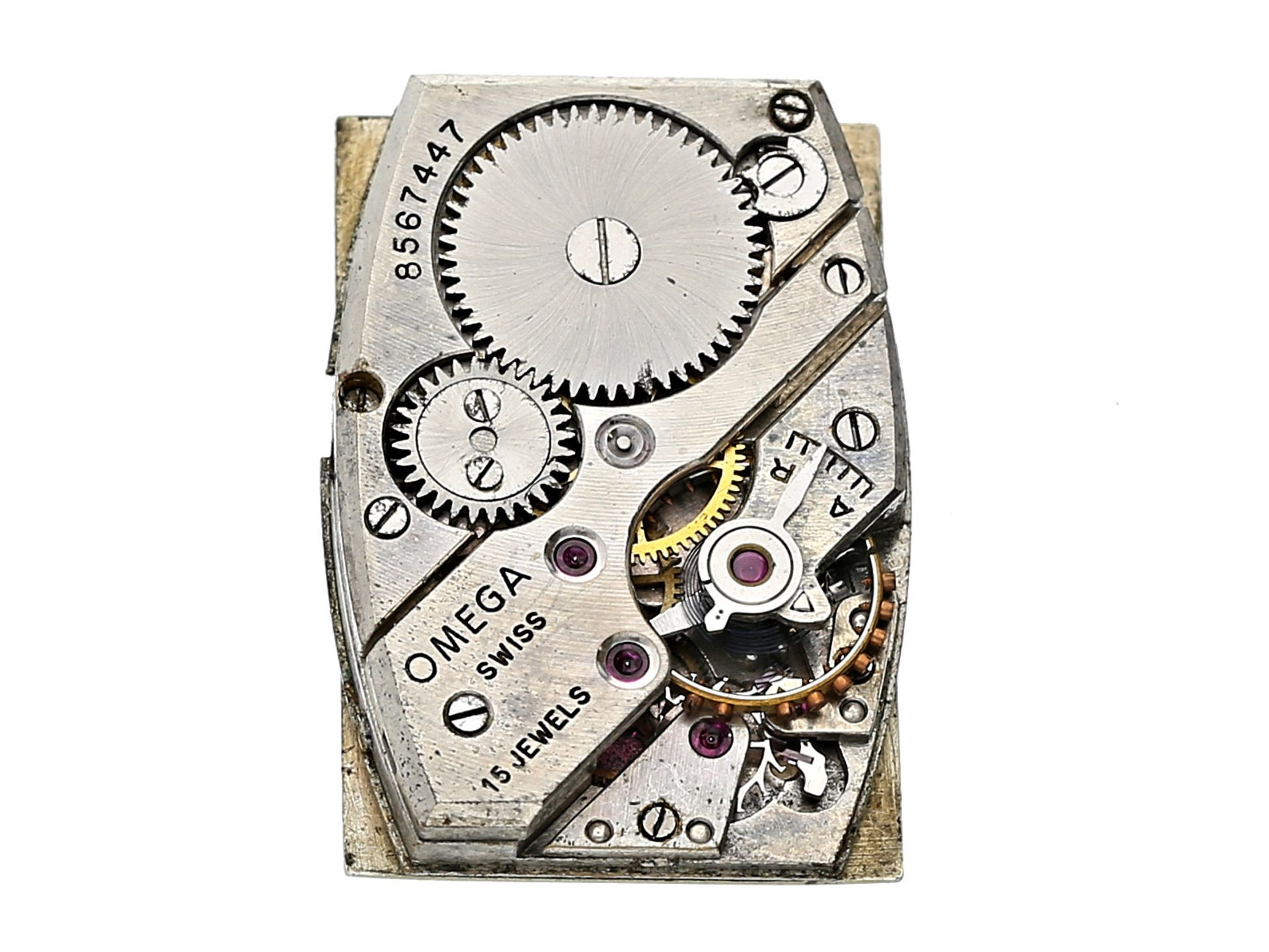 Armbanduhr: seltene, große frühe Herrenuhr von Omega aus dem Jahr 1935Ca. 23 × 33mm, 14K Gold, - Image 2 of 3