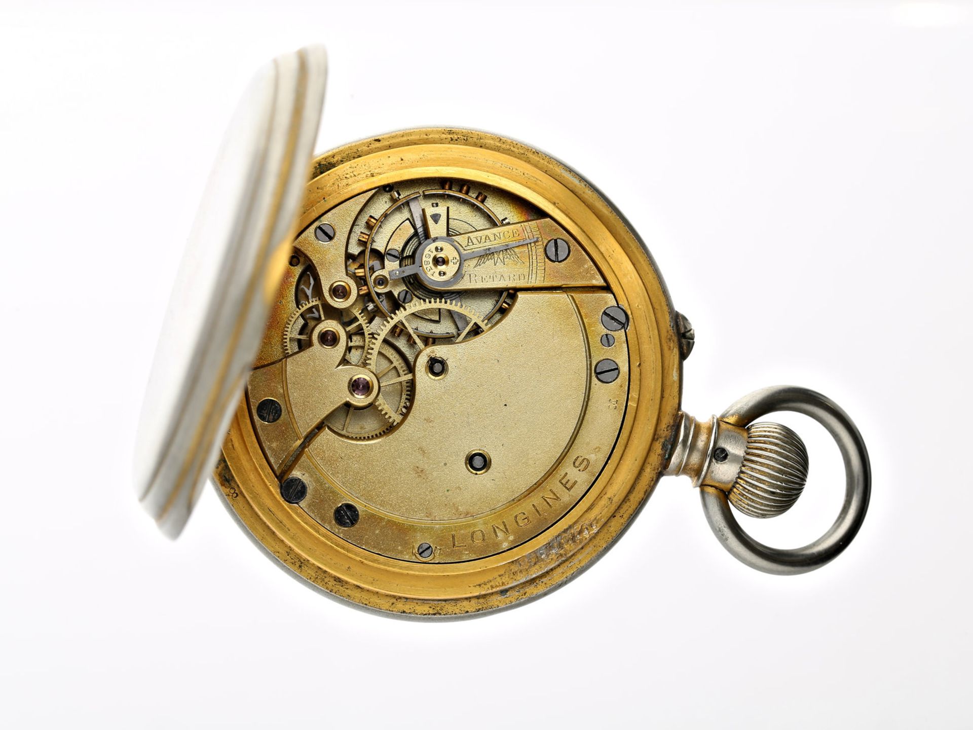 Taschenuhr: interessante und seltene Longines, Ankerchronometer, geliefert an Leuschars & Son, ca. - Bild 2 aus 2