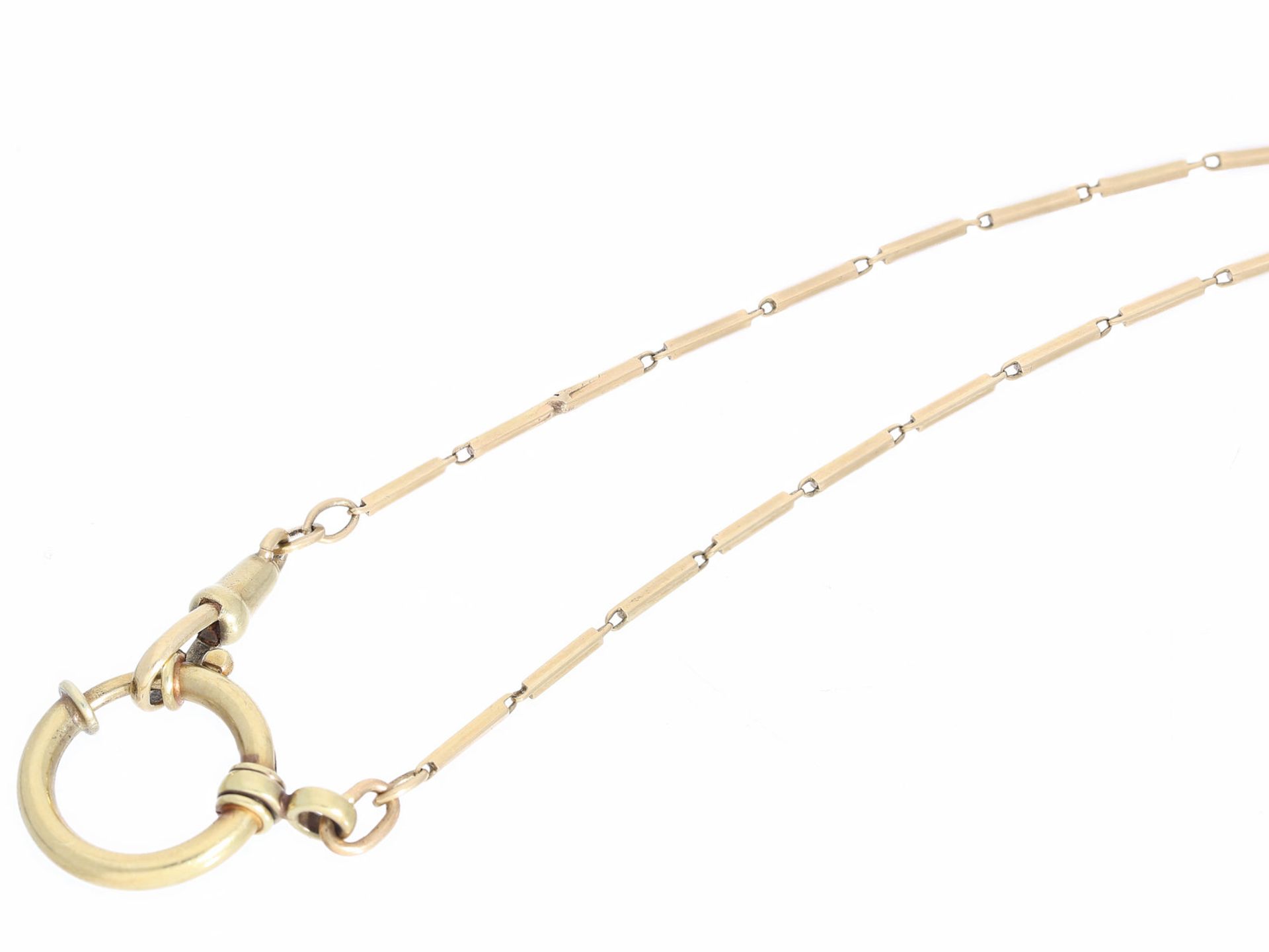 Uhrenkette: alte, ausgefallene Uhrenkette in 14K GoldCa. 30cm lang, ca. 8,8g, 14K Gold,