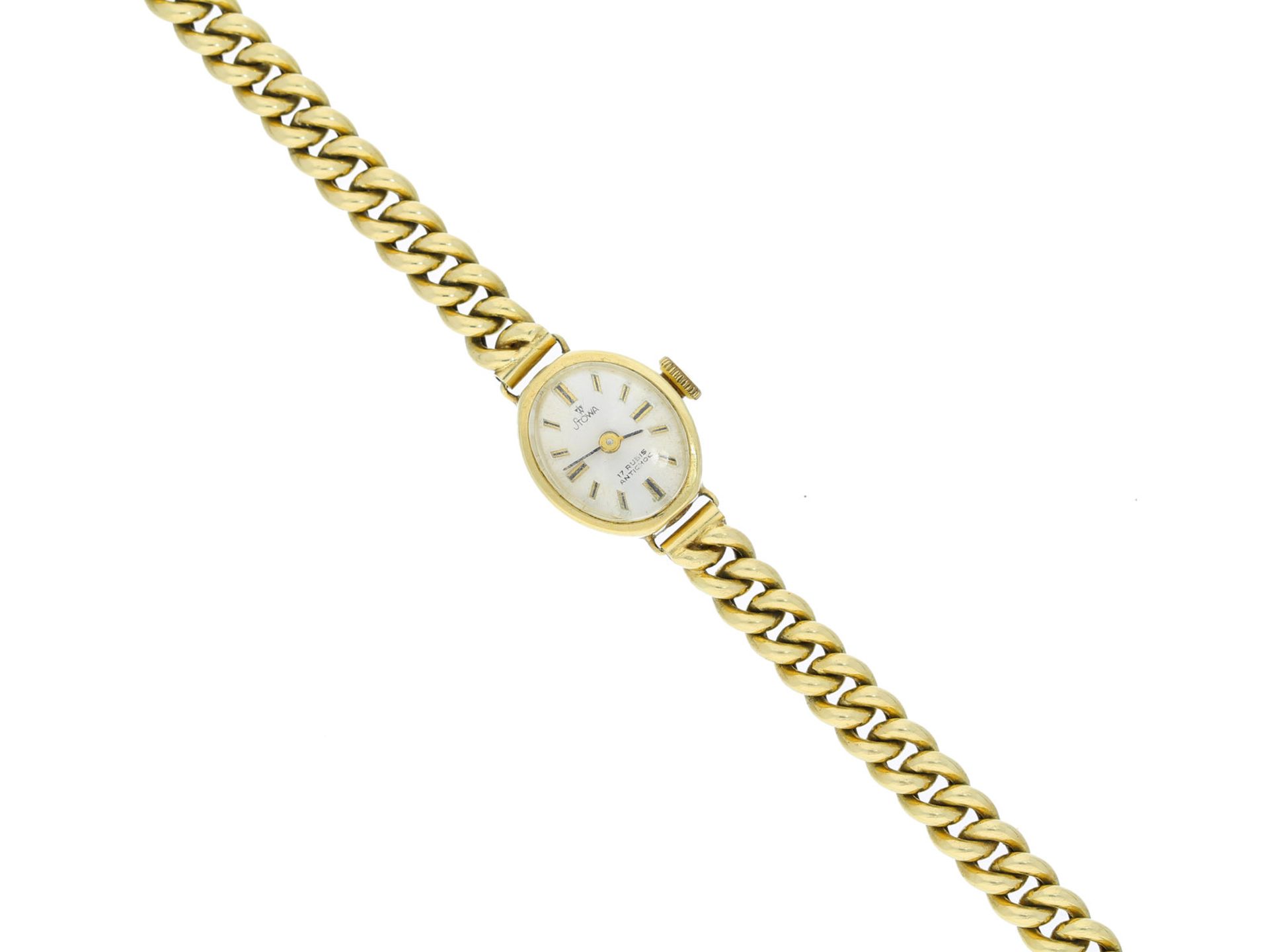 Armbanduhr: vintage Damenuhr der Marke Stowa, 60er/70er JahreCa. 14 × 16mm, ca. 16,5cm lang, ca.