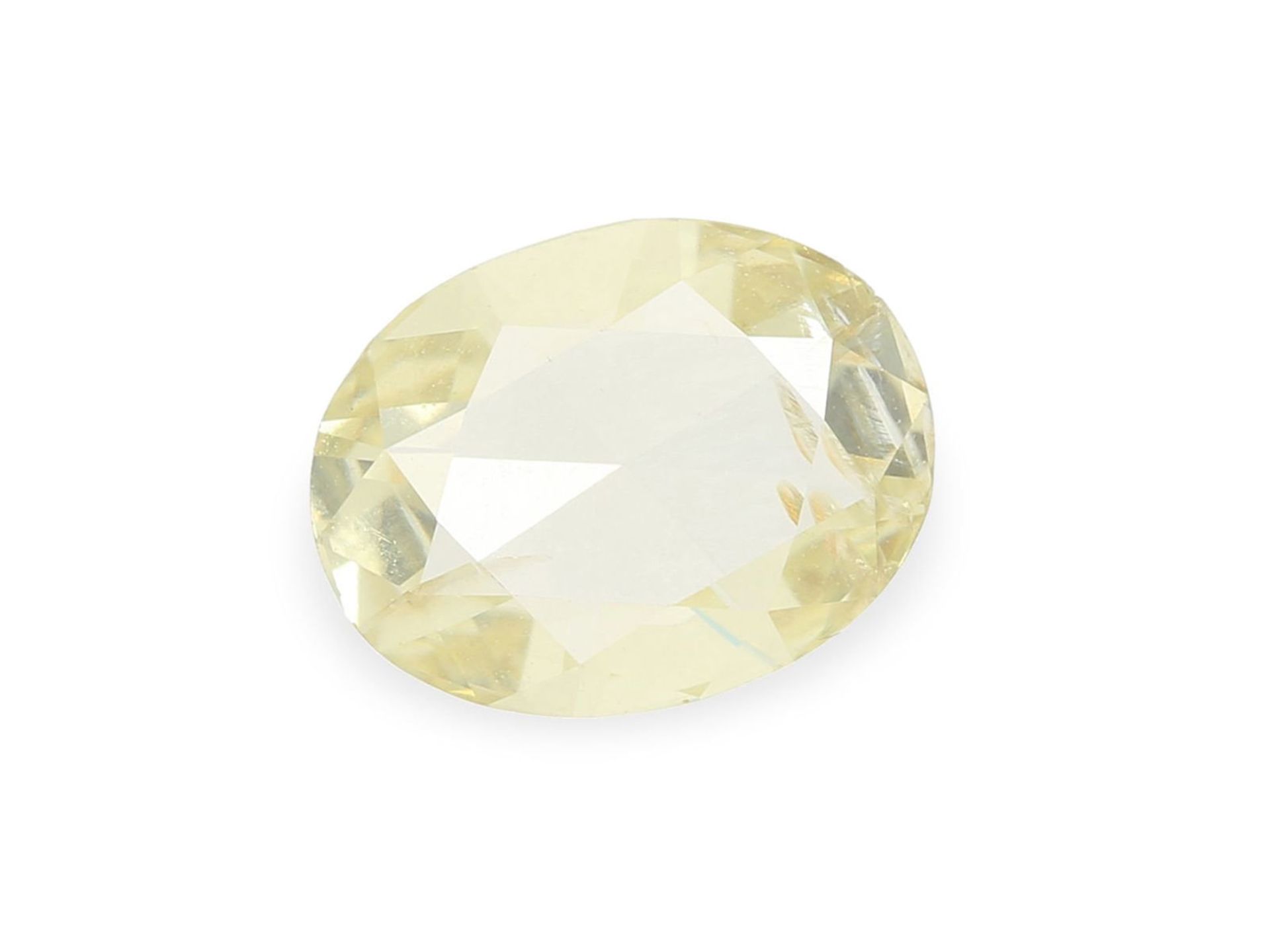 Diamant: farbiger Diamant, Fancy Yellow, mit GIA-Report, 1,01ctCa. 7,10 x 5,47 x 2,73, seltener