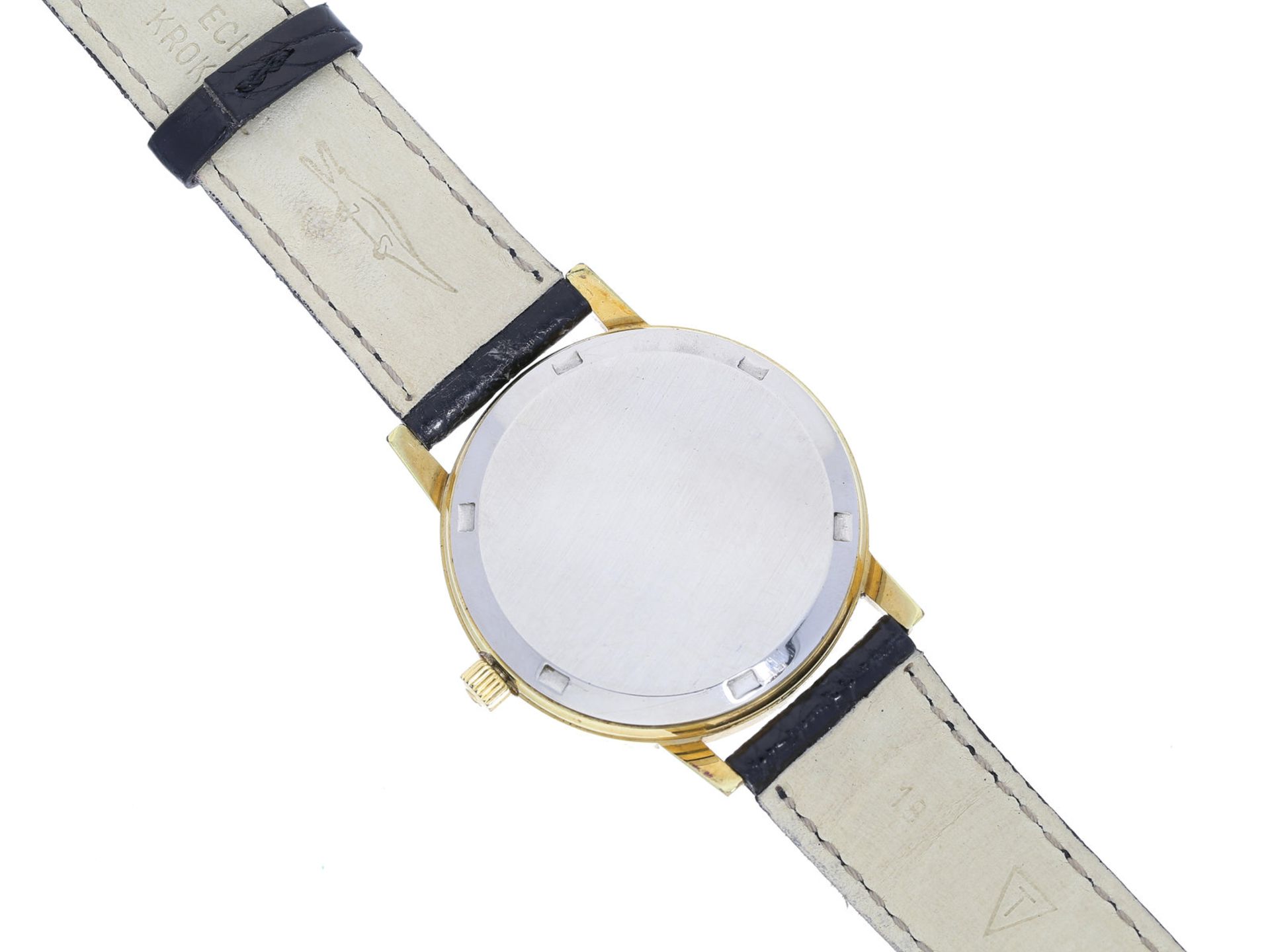 Armbanduhr: große vintage Herrenarmbanduhr der Marke Omega, HandaufzugCa. Ø35mm, Edelstahl, - Image 2 of 2