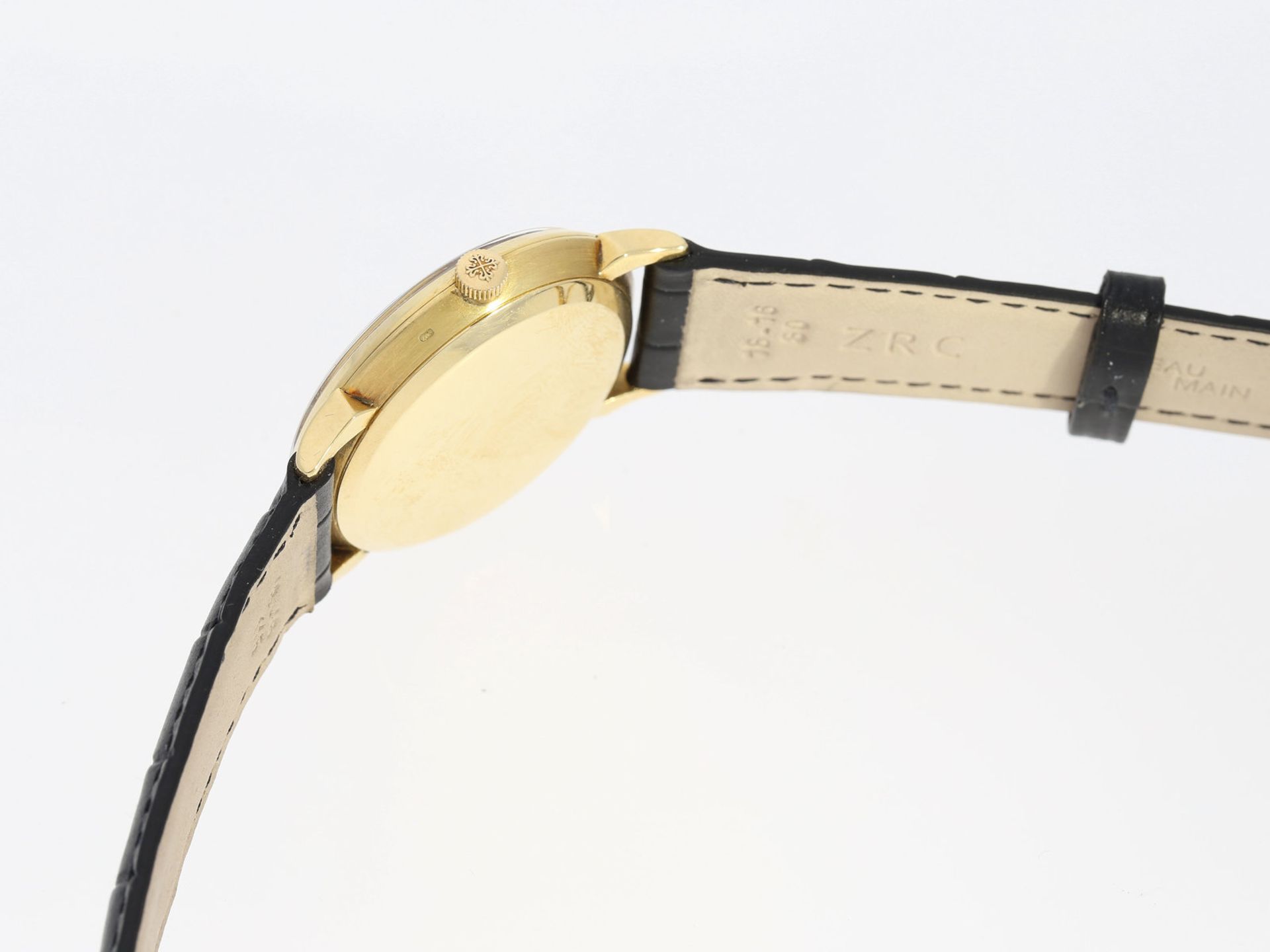 Armbanduhr: sehr schöne, klassische 18K Gold Patek Philippe Calatrava Amagnetic, Referenz 3420, - Bild 4 aus 5