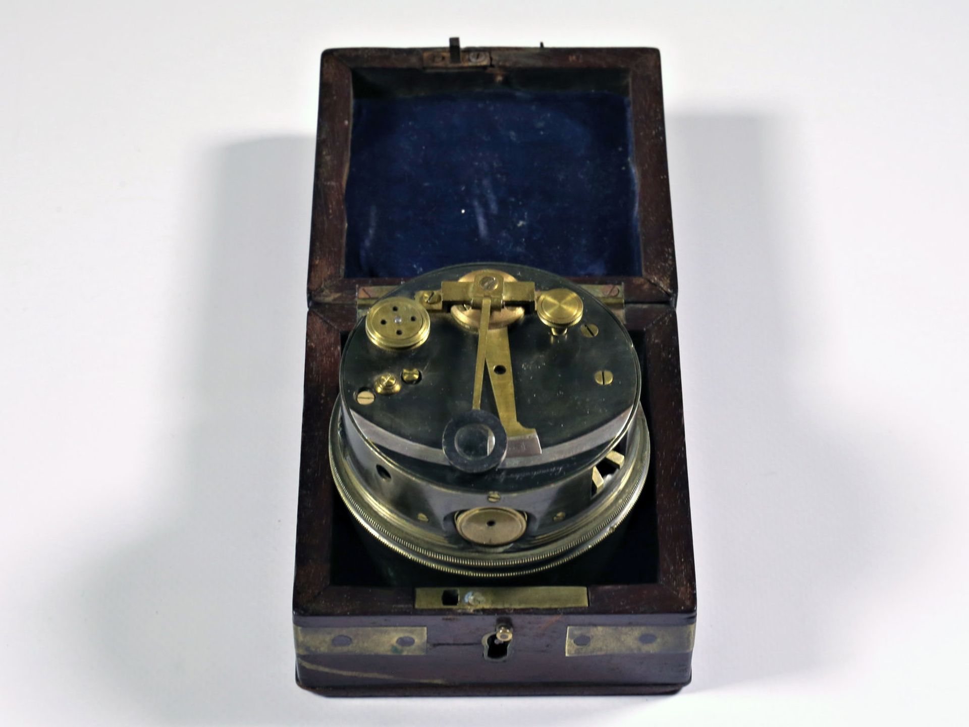 Sextant: seltener englischer Dosensextant/Taschensextant, signiert Schmalcalder London, 19.Jh.Ca.