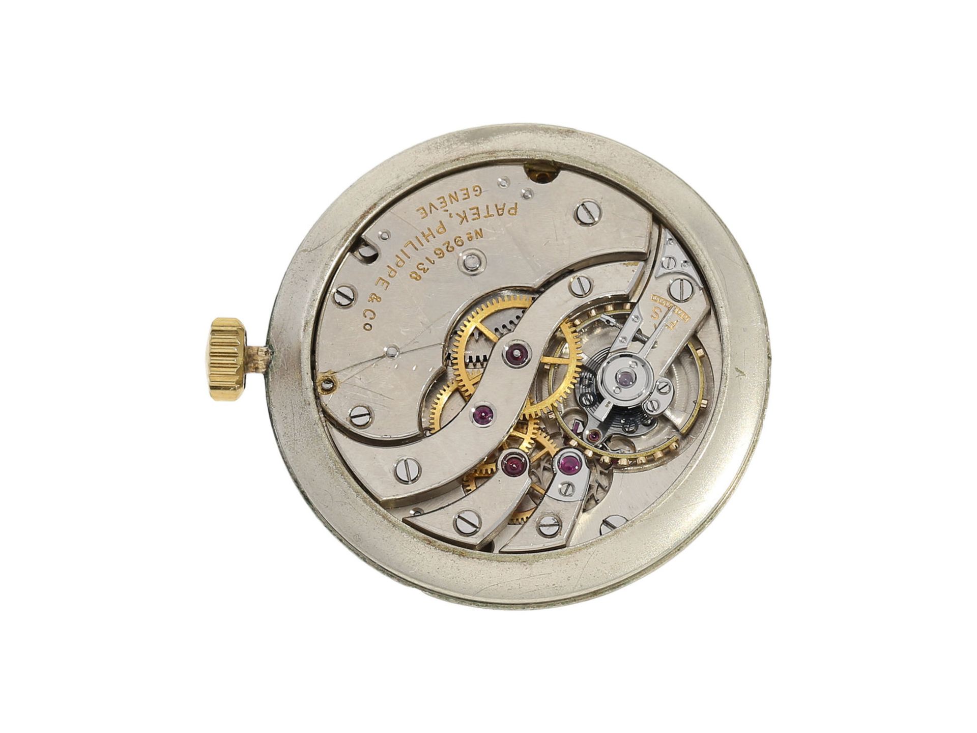 Armbanduhr: außergewöhnliche und ganz frühe, große 18K Gold Herrenarmbanduhr Patek Philippe - Bild 2 aus 4