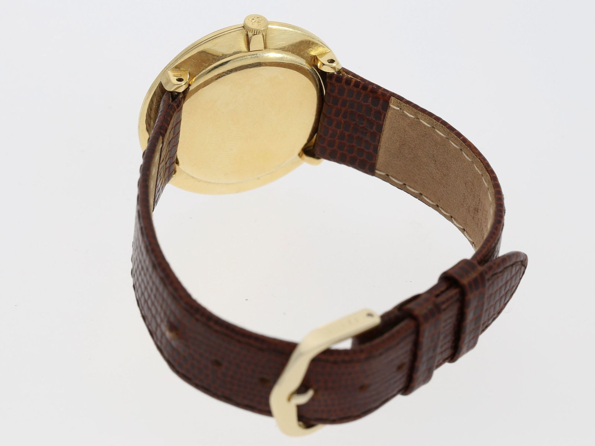 Armbanduhr: seltene vintage 18K Gold Herrenarmbanduhr von Ebel, klassisches Calatrava Design, " - Bild 2 aus 2