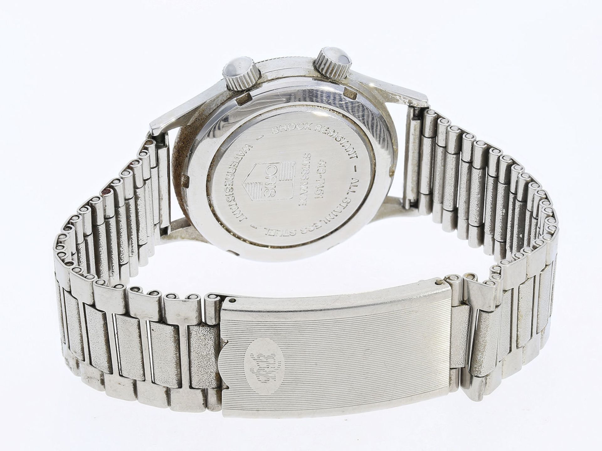 Armbanduhr: interessante, seltene Armbanduhr mit Alarm, Oris, REF 418-7451, limitiert 484/999Ca. - Bild 2 aus 2