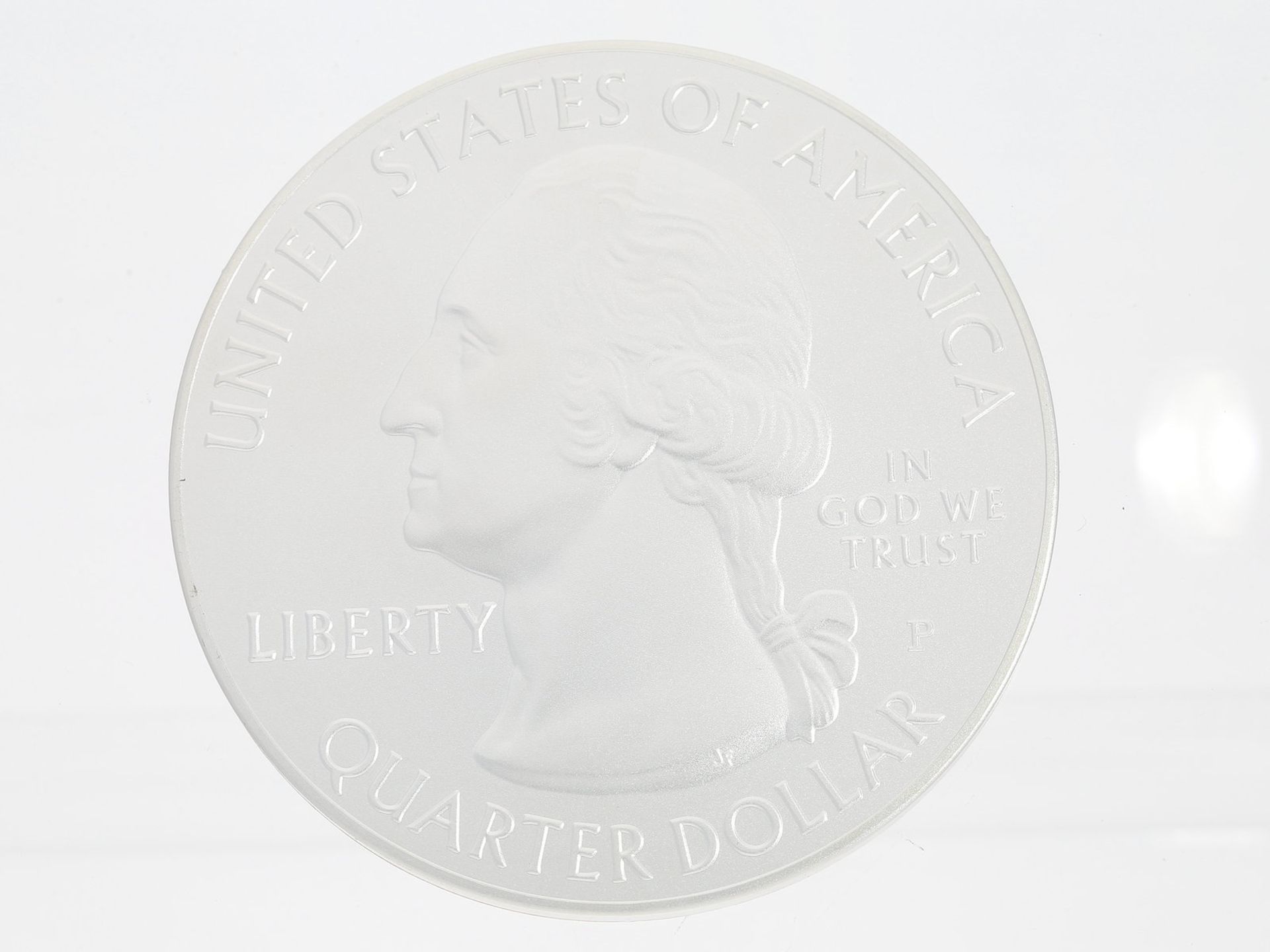 Münze: Everglades Quarter Dollar Silbermünze, SondergrößeCa. Ø76mm, ca. 156,9g, 999er Silber, - Bild 2 aus 2