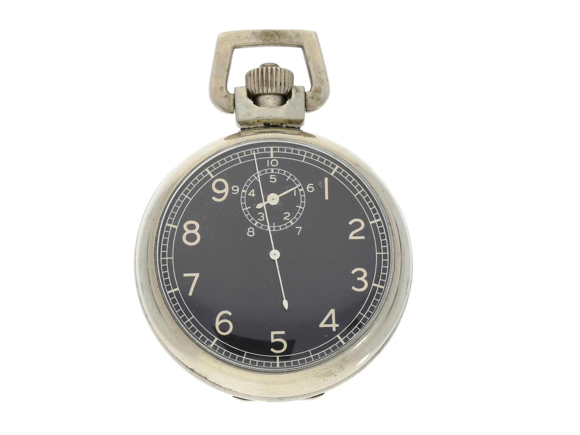 Taschenuhr: militärische Flieger-Stoppuhr der Marke Elgin, ca.1942, sog. Aircraft Navigator's Watch,