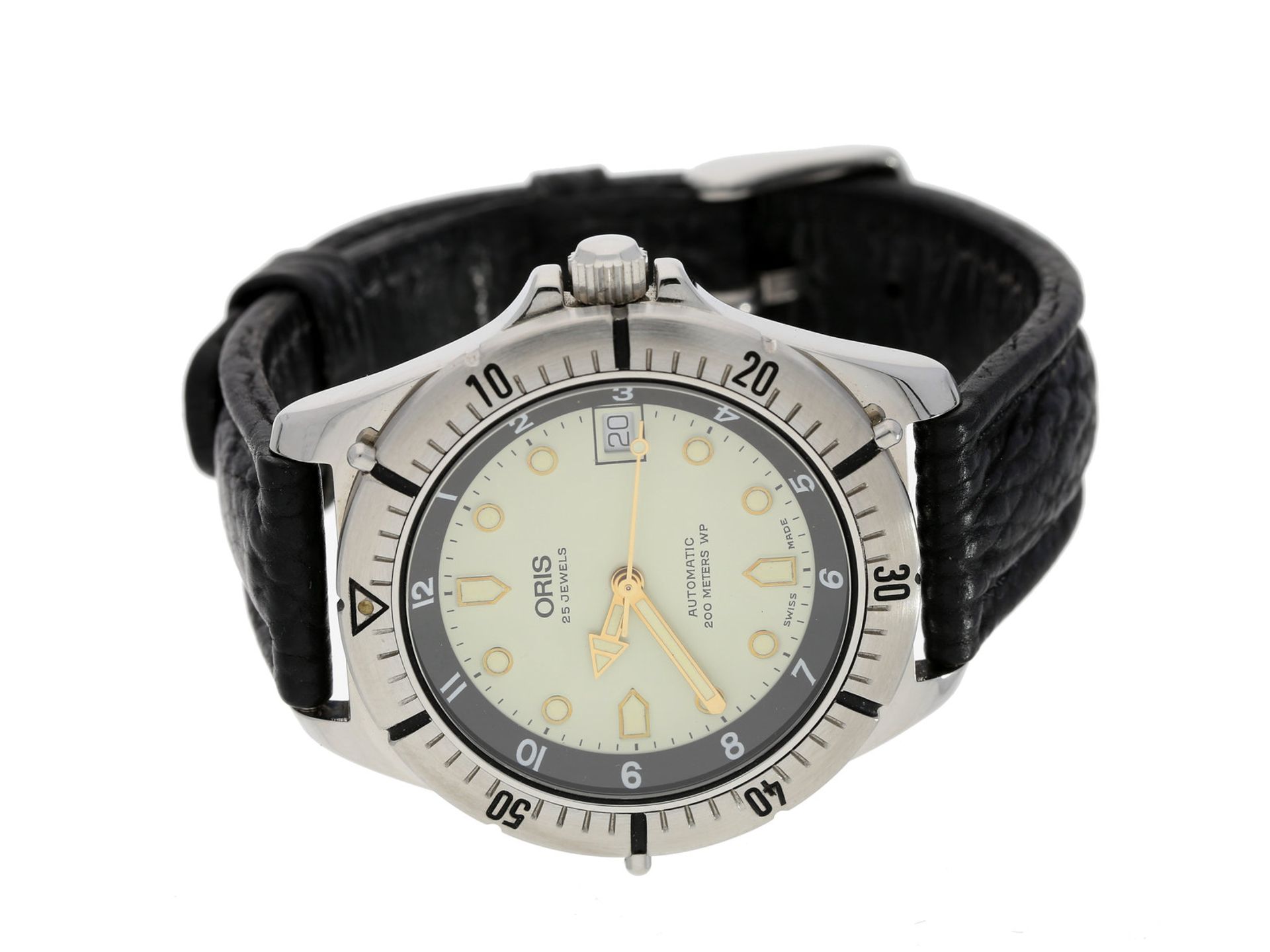 Armbanduhr: automatische vintage Taucheruhr von Oris "Classic Diver", new-old-stock, mit Box und