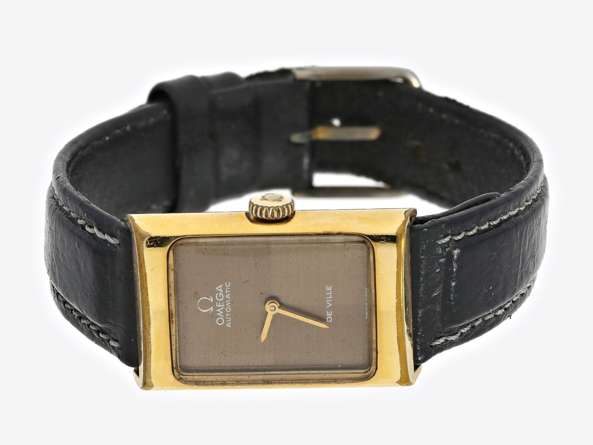 Armbanduhr: vintage Omega de Ville Automatic, vermutlich 80er Jahre, OriginalboxCa. 20 × 31mm,