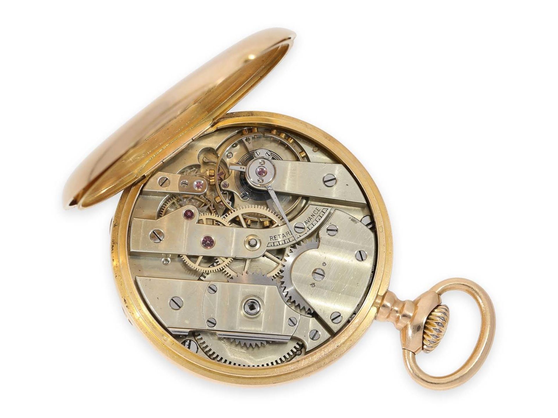 Taschenuhr: elegante Herrentaschenuhr von Patek Philippe mit Originalbox, Ankerchronometer, - Bild 3 aus 7