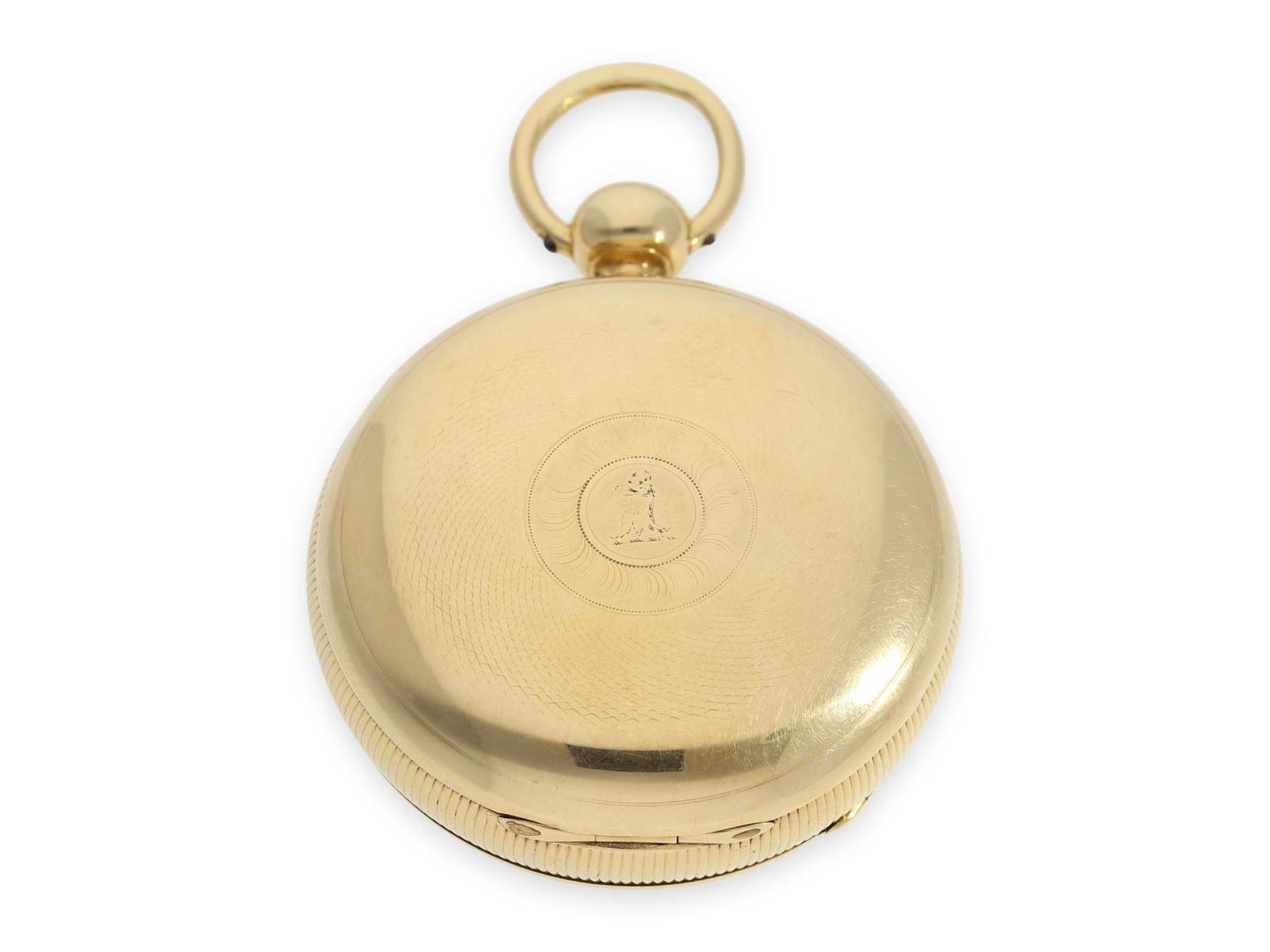 Taschenuhr: schweres, englisches Taschenchronometer mit Federchronometerhemmung nach Thomas - Image 2 of 5