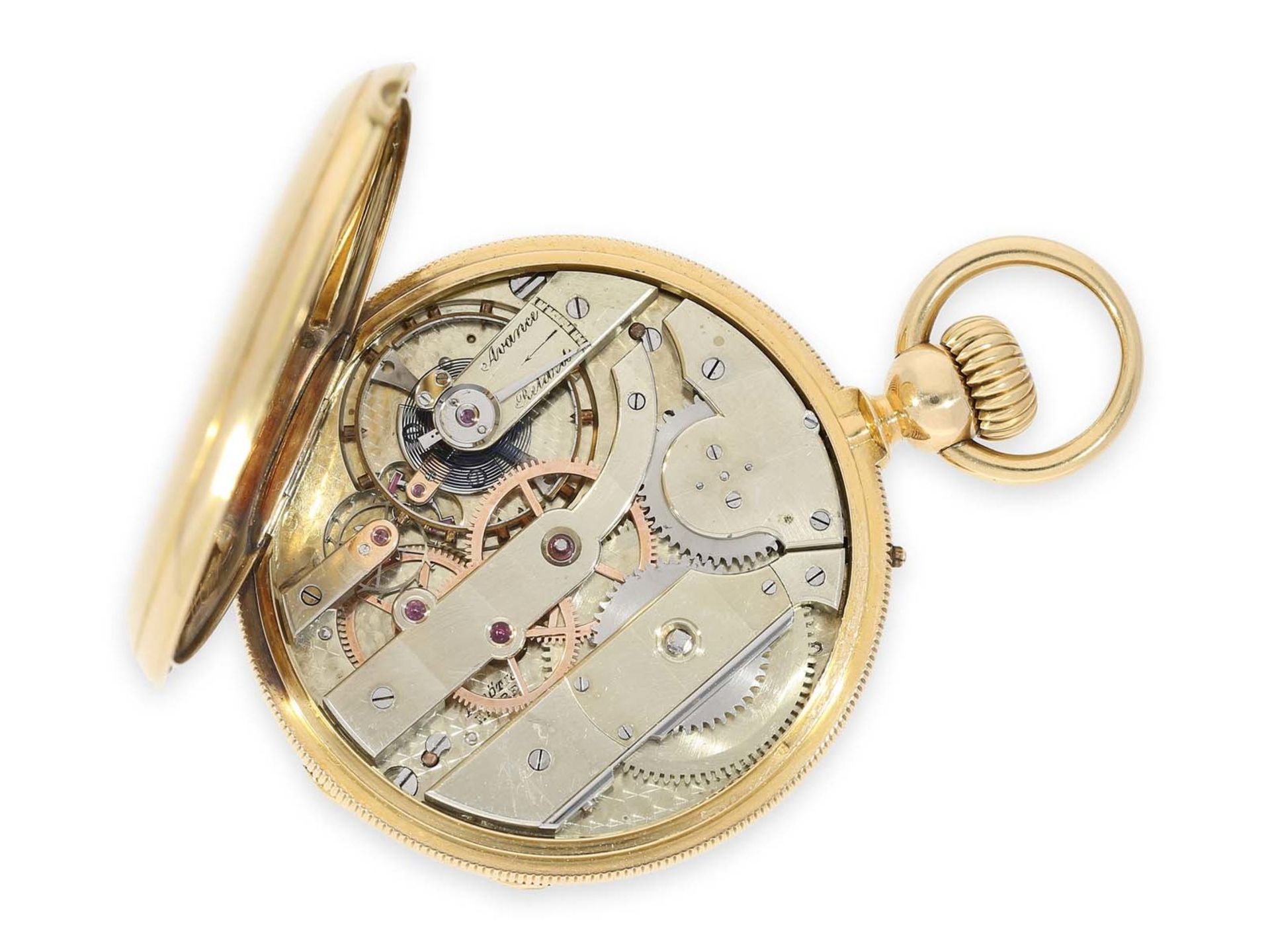 Taschenuhr: exquisites französisches Ankerchronometer in Spitzenqualität, vermutlich - Bild 4 aus 8