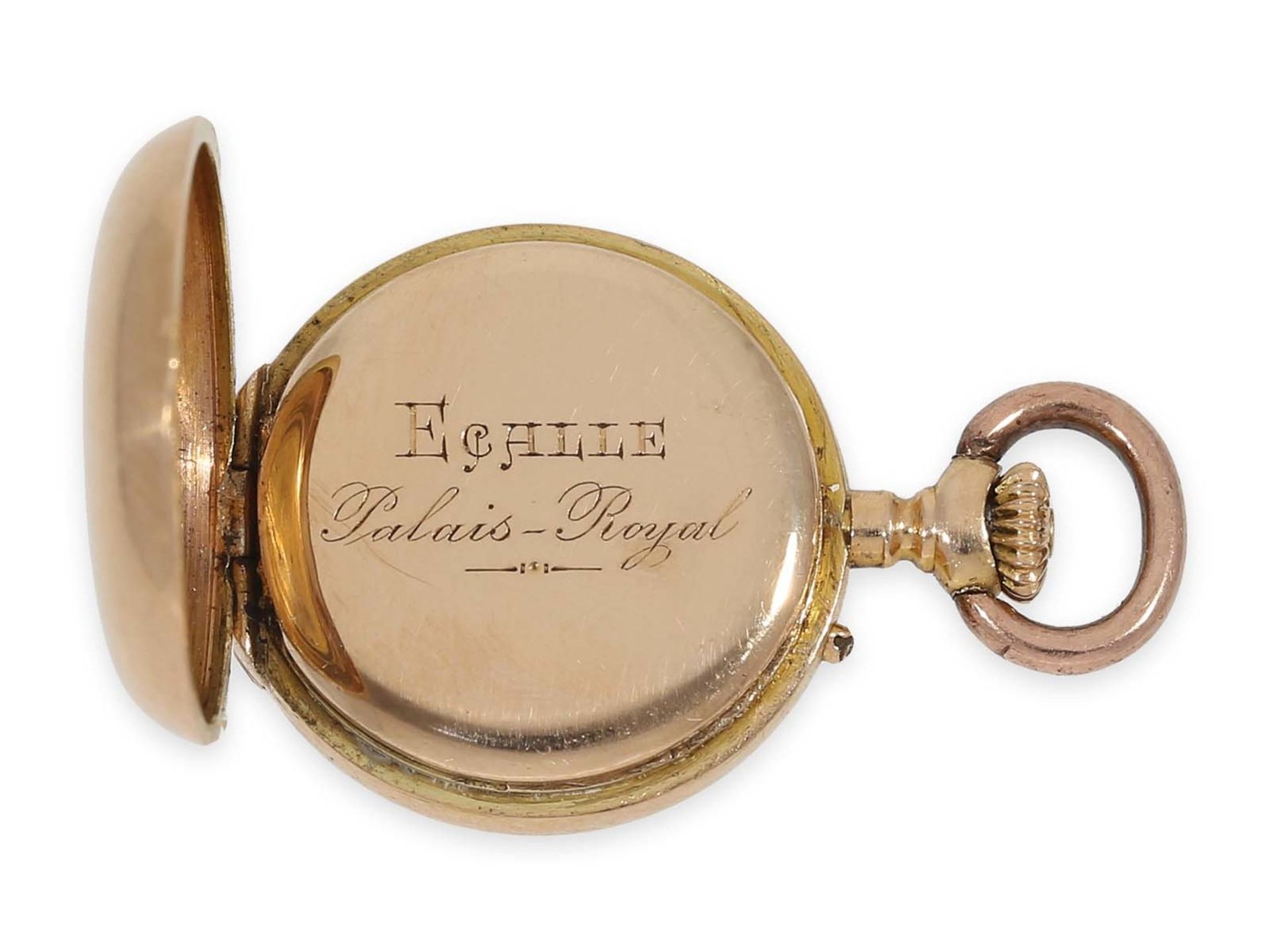 Taschenuhr/Anhängeuhr: Rarität, eine der kleinsten Louis XV Präzisionstaschenuhren der Welt, Auguste - Bild 5 aus 6